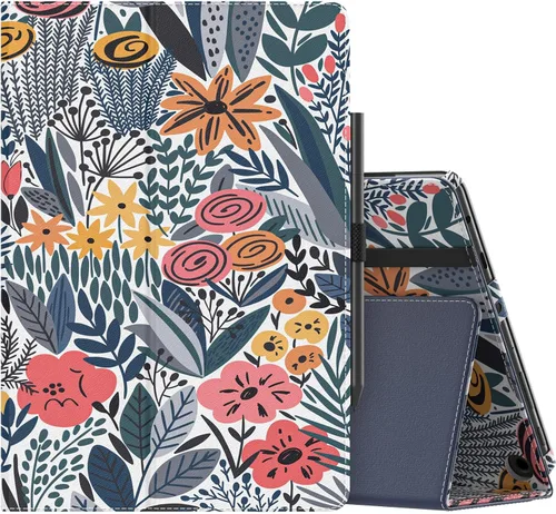 Vista 13 de MoKo - Funda para tablet Kindle Fire HD 10 y 10 Plus (11.ª generación, versión 2021), diseño delgado y plegable con función de encendido y apagado
