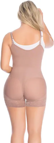 Vista 3 de ComfortShape LiftEase Shapewear con doble soporte abdominal con cremallera lateral y encaje de silicona