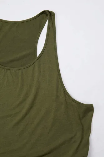 Vista 8 de Camisetas sin mangas de algodón para hombre, ajuste seco, gimnasio, culturismo, entrenamiento, fitness, muscular, camisetas sin mangas