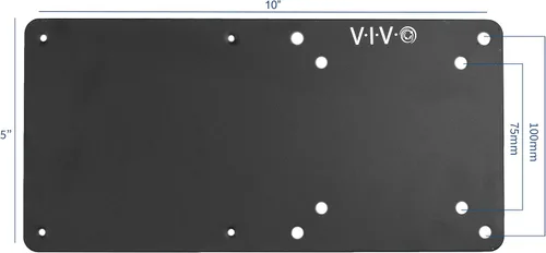 Vista 2 de VIVO Soporte de brazo de acero para Intel NUC, parte posterior del monitor VESA Extensión de montaje de placa metálica, negro, MOUNT-VESA01
