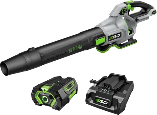 Vista 12 de EGO POWER+ Soplador de hojas eléctrico inalámbrico, 530 CFM, con batería - LB5302