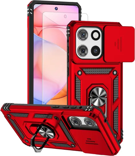 Vista 15 de Funda 5G para Motorola Moto G Stylus 2025/2026 con protector de pantalla de vidrio templado, TPU suave y flexible, ajuste delgado, a prueba