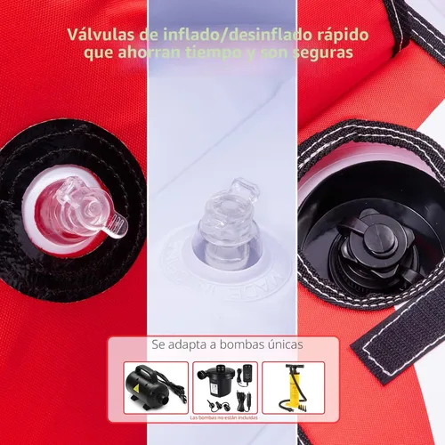 Vista 4 de ZOOMBROS Tubo remolcable para 2 personas, asiento seguro para la cabina para niños y la seguridad familiar, remolcadores deportivos acuáticos