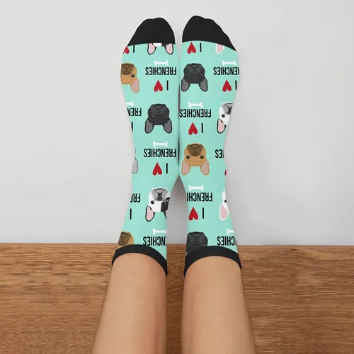 Vista 3 de Calcetines divertidos para hombre y mujer, calcetines deportivos casuales
