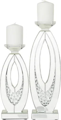 Vista 10 de Deco 79 Lámpara de madera de huracán candelita, juego de 2 4 pulgadas, 3 "H, marrón