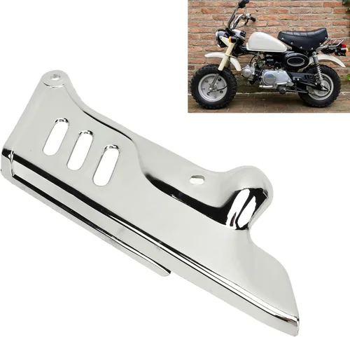 Vista 4 de Cubierta protectora de cadena, cubierta protectora de cadena de plástico cromado para bicicleta de mono Z50 Z50A Z50R Z50J