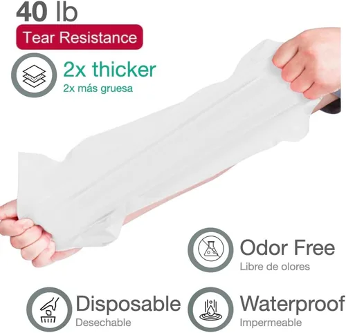 Vista 4 de Urby Paquete de 4 manteles rectangulares de plástico, con asientos para 6 a 8 personas, mantel desechable resistente y empaquetado individualmente