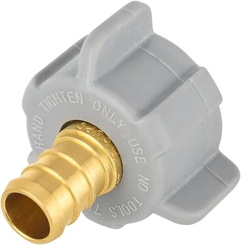 Vista 4 de Adaptador recto giratorio EFIELD 1/2" Pex X 7/8" BC (Ballcock) Tubería de latón PEX FittingsAdaptador recto giratorio de tuerca
