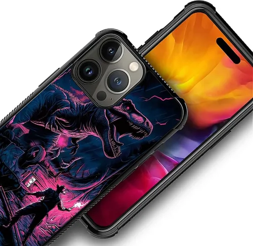 Vista 582 de Funda compatible con iPhone 15, diseño de elefantes africanos, diseño increíble a prueba de golpes, antiarañazos, carcasa trasera de policarbonato