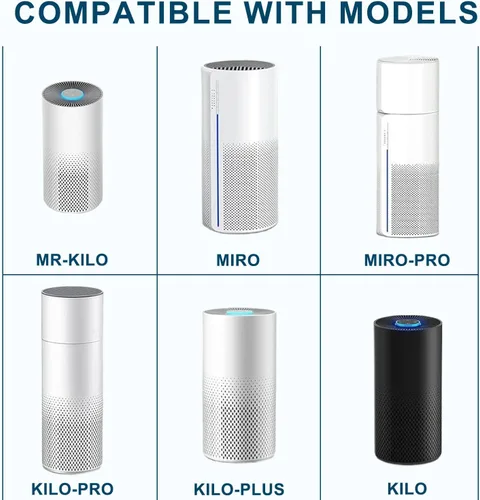 Vista 4 de Filtro humidificador de absorción, compatible con Afloia MIRO PRO, purificador de aire Kilo PRO para purificador de aire ORB 2 en 1, paquete de 2