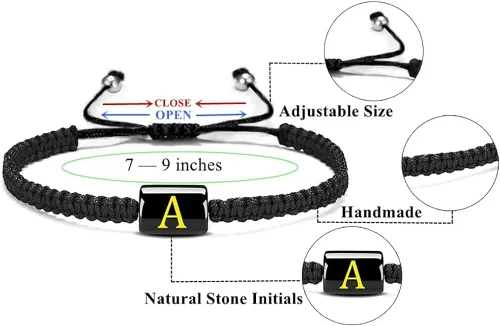 Vista 5 de PANSHI Initial Bracelets for Women Men Couples Meaningful Gifts for Her Him Girlfriend Boyfriend