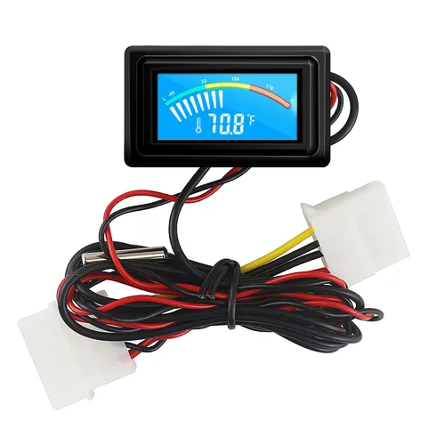 Vista 7 de KETOTEK Termómetro Digital Medidor de Temperatura Sensor Impermeable Sonda Acuario Coche Caja de PC Incubadora Medidor de Temperatura Fuente