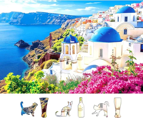 Vista 9 de MINIWAN Rompecabezas de 300 piezas de la Costa Amalfi, rompecabezas de alta calidad para adultos, estilo rústico, 17 x 11 pulgadas 300 piezas Costa