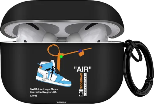 Vista 8 de Gedicht Funda para Airpods Pro con cordón, bonitos zapatos deportivos de dibujos animados, funda protectora de TPU suave resistente para Apple