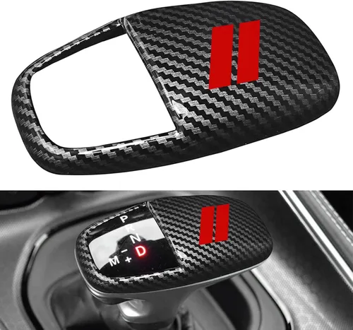 Vista 14 de Cubierta de cabeza de perilla de cambio brillante para accesorios Dodge Charger 2015-2023 Challenger 2015-2023 2024 Durango 2016-2025 2026 ABS