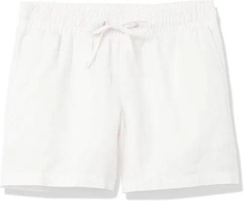 Vista 8 de Tienda Essentials Pantalón corto de lino con cordón de 5 pulgadas