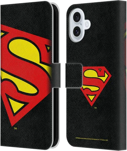 Vista 148 de Head Case Designs Funda de piel con licencia oficial de Superman DC Comics con logotipos negros y rojos compatible con Apple iPhone 11