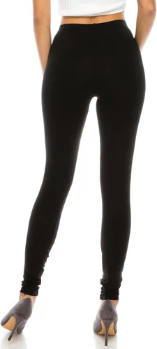 Vista 3 de The Classic Leggings recortados para mujer elásticos con agujeros rasgados de longitud completa pantalones activos para entrenamiento talla grande