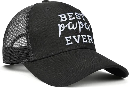 Vista 4 de Sombrero bordado para niña, hija, papá, para hombres, Día del Padre, regalos de cumpleaños de hija para papá, padre o papá, best papa ever