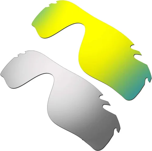 Vista 17 de Lentes de repuesto para gafas de sol Oakley Radarlock Path ventiladas, 2 pares polarizados Negro/Verde