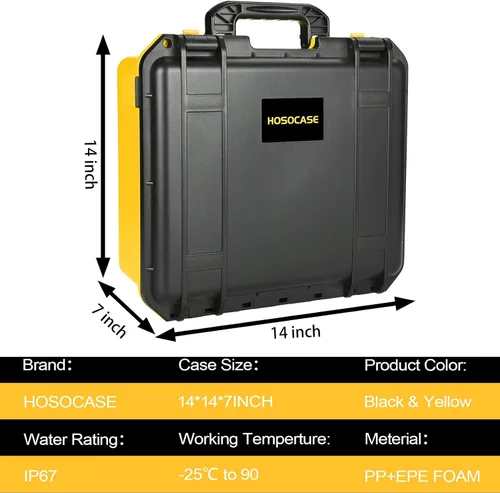 Vista 4 de HOSOCASE - Funda rígida para llave de impacto inalámbrica Dewalt 20V Max DCF900 Waterproof Tool Box for Dewalt Impact Wrench