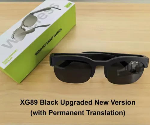 Vista 2 de Lentes de traducción AI, traductor en tiempo real en más de 100 idiomas, lentes inteligentes Bluetooth de oreja abierta para música, llamadas