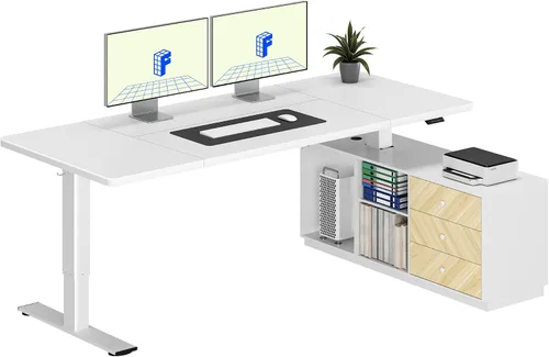 Vista 33 de FLEXISPOT Escritorio eléctrico de pie, escritorio de una pieza de 40 x 24