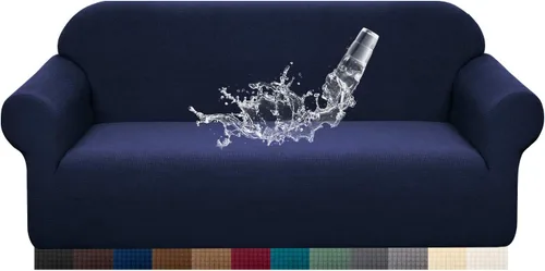 Vista 9 de Granbest Funda de Sofá Premium Repelente al Agua de Alta Elasticidad Funda Deslizable para Sofá de Tela Súper Suave (Beige, Grande)