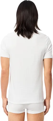Vista 13 de Lacoste Paquete de 3 camisetas Essentials de cuello redondo de ajuste regular 100% algodón para hombre