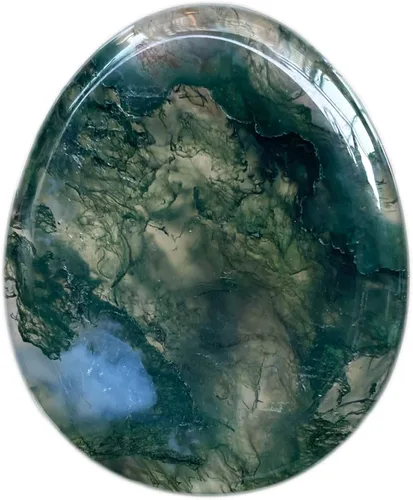 Vista 14 de Fekuar Piedra Natural de Cristal Unakita para el Pulgar, Piedra de Bolsillo Tallada a Mano para Alivio del Estrés y Meditación, en Forma Ovalada
