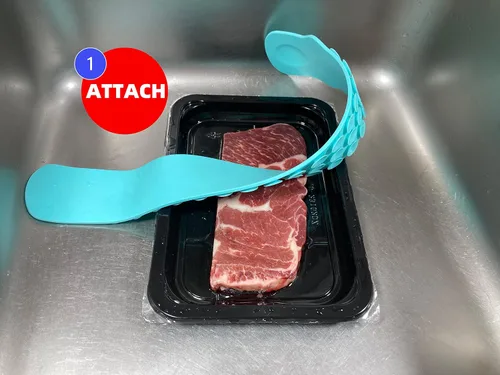 Vista 2 de Cinturón Descongelador Shaful - Descongela la carne congelada más rápido y 100% más seguro - Descongela en minutos en lugar de horas