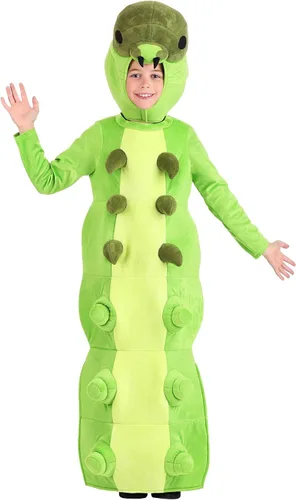 Vista 4 de Disfraz de oruga verde infantil