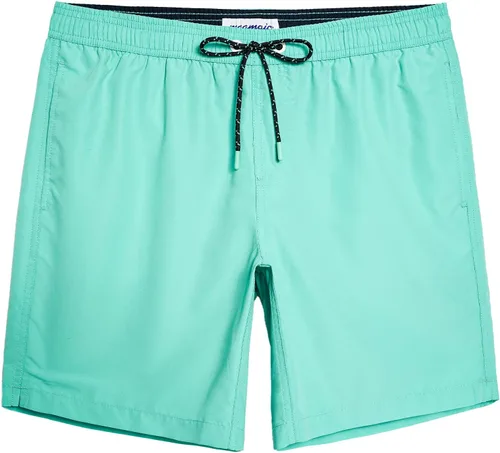 Vista 69 de maamgic Traje de baño para hombre, de secado rápido, con forro de malla, divertido traje de baño de 7 pulgadas Raya azul