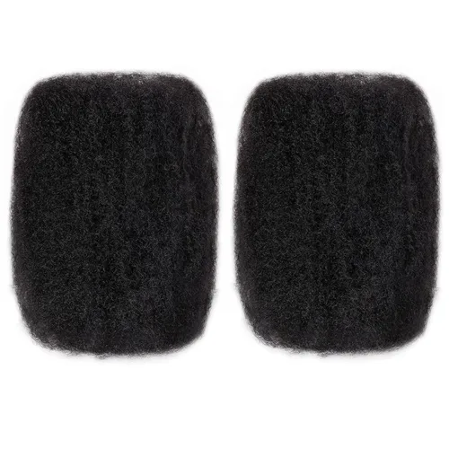 Vista 21 de Extensiones de cabello humano Loc de 0.2 cm de ancho, 4 pulgadas, 30 hebras, negro natural 100% completamente hechas a mano, extensiones