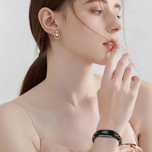 Vista 6 de Attbbon Bandas elásticas compatibles con Fit bit Inspire 2 correas de repuesto para mujer, ajustable, suave, elástica, deportiva, accesorio
