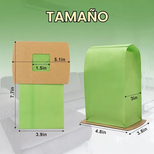 Vista 5 de Paquete de 12 bolsas de vacío compactas tipo BB PKBB12DW de repuesto para Oreck XL Buster B bolsas de vacío BB180 BB280 BB850 BB870 BB900 BB1000