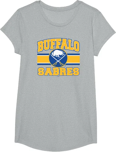 Vista 5 de Buffalo Sabres Camiseta con licencia oficial Stripe Gray, Gris