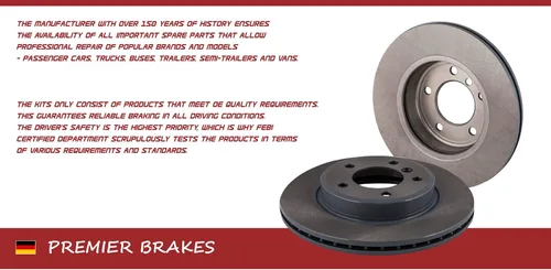 Vista 2 de Nuevo Juego Frenos VIC-3842 Discos de freno ventilados internamente 2 piezas delantero izquierdo/derecho compatible con FIAT DOBLO / MINIVAN
