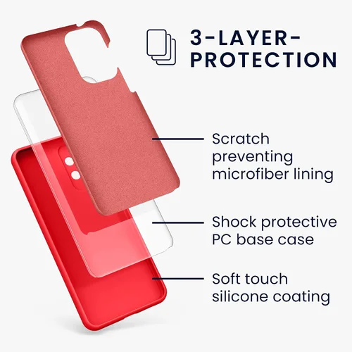 Vista 6 de kwmobile Funda compatible con Samsung Galaxy A32 5G - Funda de silicona TPU con acabado suave - Rosa impresionante