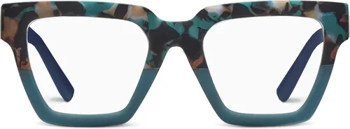 Vista 5 de Peepers by PeeperSpecs womens Oprah's Favorite Things Take a Bow Oversized Square Blue Light Blocking Reading Glasses
