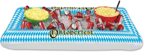 Vista 8 de Beistle Hielera inflable de la taza de cerveza del Oktoberfest – Enfriador de bebidas, contenedores de bebidas para fiestas, enfriador de bebidas