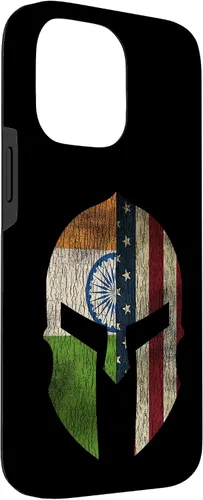 Vista 3 de iPhone 14 Pro Max Indian American Pride - Funda para teléfono con bandera de la India