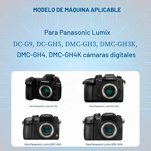 Vista 5 de Paquete de 2 baterías DMW-BLF19E con cargador dual para Panasonic Lumix DC-G9