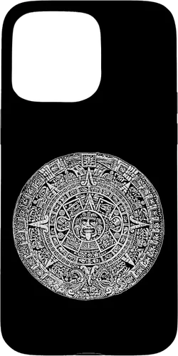 Vista 31 de Aztec Calendar Sun Stone Mexican Mayan Calendario Azteca Case for iPhone 17