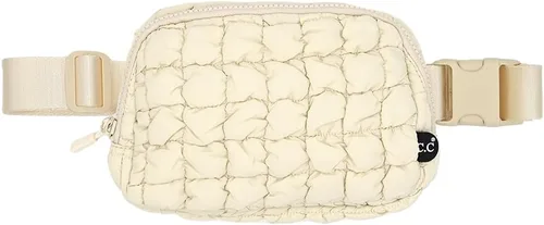 Vista 36 de C.C Bolsa de cintura para mujeres – Riñonera acolchada cruzada para el cuerpo con correa ajustable, idea de regalo de moda, Ajuste regular