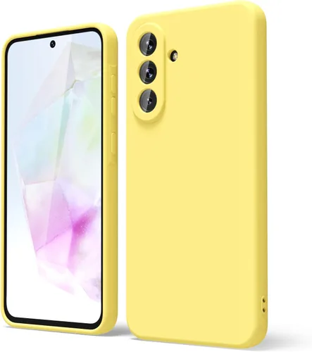 Vista 169 de oakxco Funda para teléfono Samsung Galaxy A12 con agarre de silicona líquida, linda delgada fina suave cubierta de gel de goma TPU lisa para mujeres