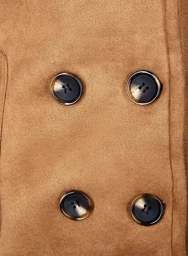Vista 4 de bodilove elegante y de la mujer Peacoat con forro Sherpa Cálido