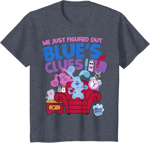 Vista 55 de Blue's Clues & You Group Shot Just Figured Out Blue's Clues Camiseta Negro