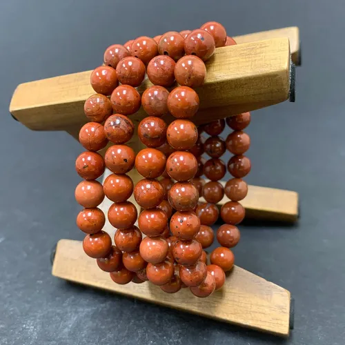 Vista 385 de Gem Avenue Handmade Round Bead Stretch Bracelet Unisex Natural Stone Beaded Jewelry for Men & Women, Elastic Wristband for Daily Wear