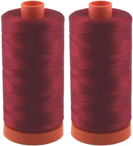 Vista 17 de Aurifil Mako 50wt Hilo 2 Carretes Grandes (Aluminio (2615))